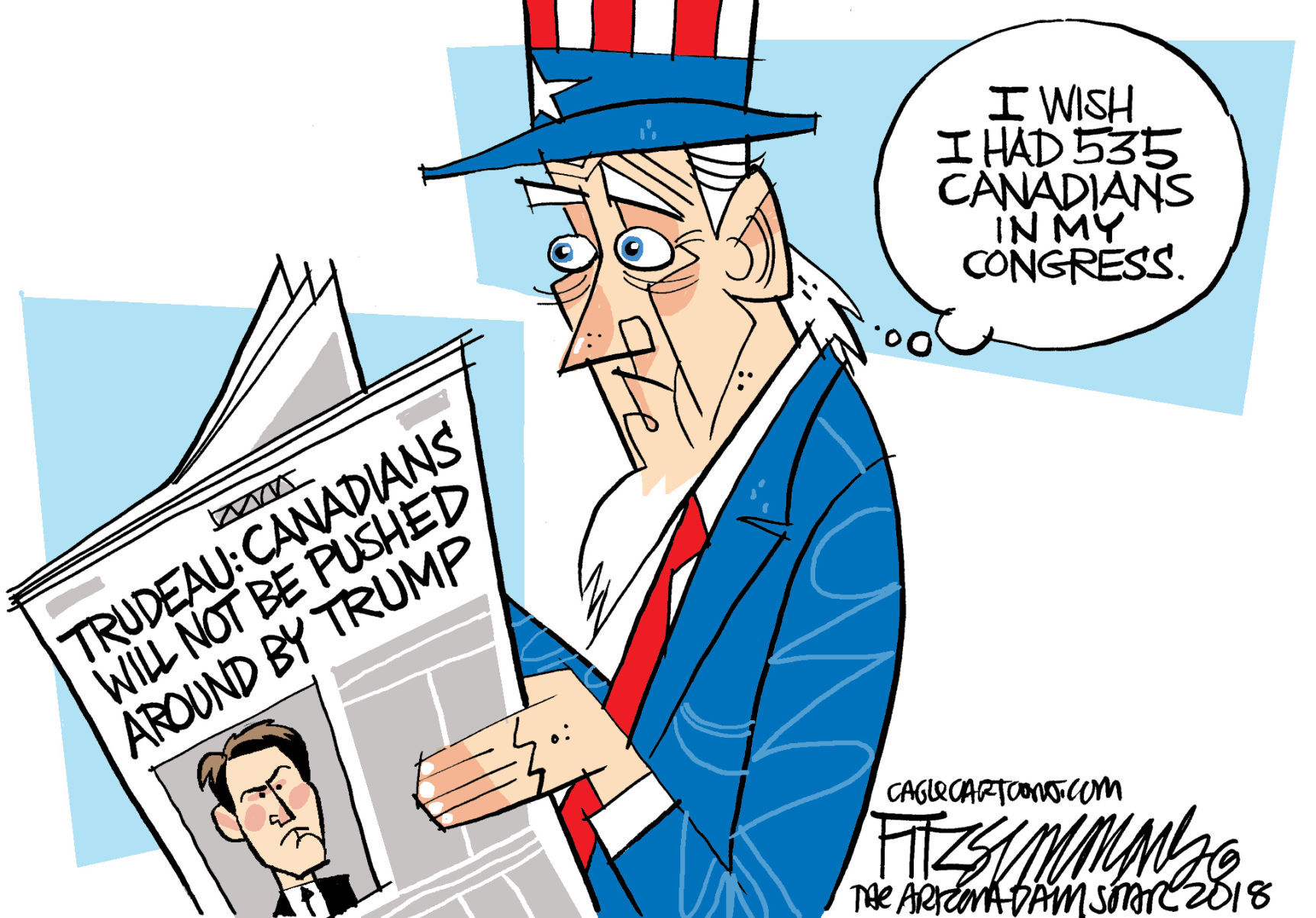 Daily Fitz Cartoon: O Canada